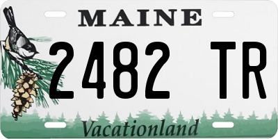 ME license plate 2482TR