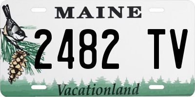 ME license plate 2482TV