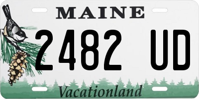 ME license plate 2482UD