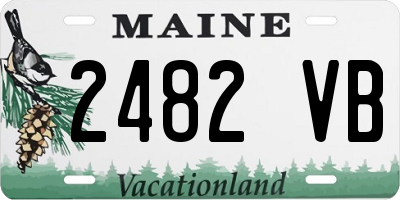 ME license plate 2482VB