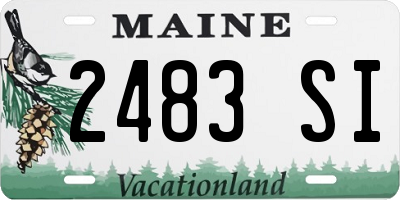 ME license plate 2483SI