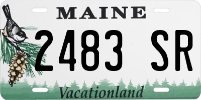 ME license plate 2483SR