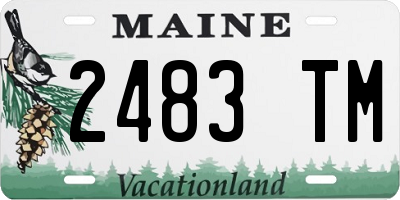 ME license plate 2483TM