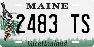 ME license plate 2483TS