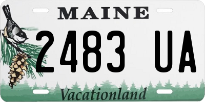 ME license plate 2483UA