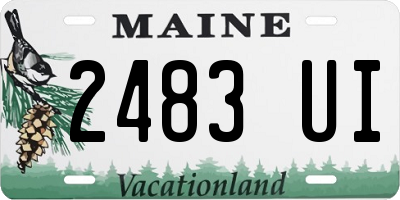 ME license plate 2483UI