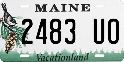 ME license plate 2483UO