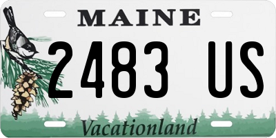 ME license plate 2483US