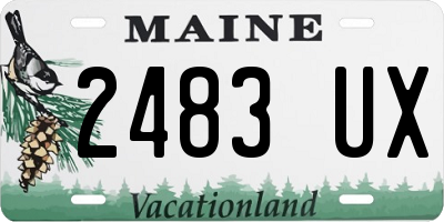 ME license plate 2483UX