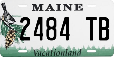 ME license plate 2484TB