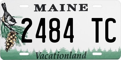ME license plate 2484TC