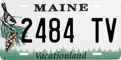 ME license plate 2484TV