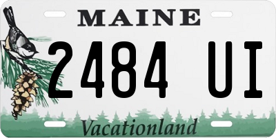 ME license plate 2484UI