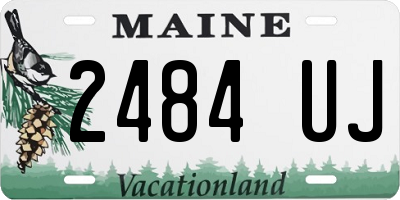 ME license plate 2484UJ