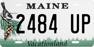 ME license plate 2484UP