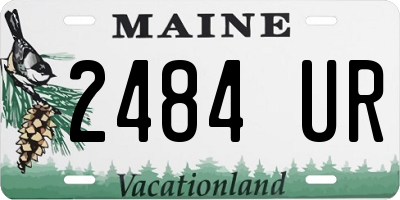 ME license plate 2484UR