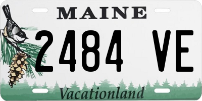 ME license plate 2484VE