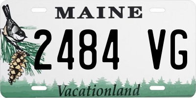 ME license plate 2484VG