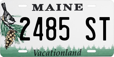 ME license plate 2485ST