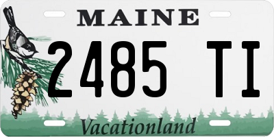 ME license plate 2485TI