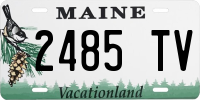 ME license plate 2485TV