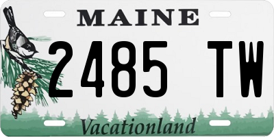 ME license plate 2485TW
