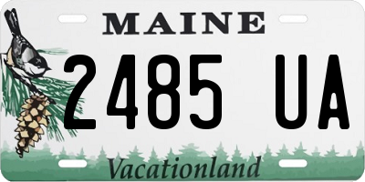 ME license plate 2485UA