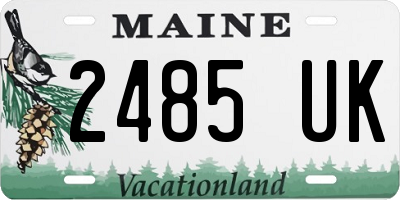 ME license plate 2485UK