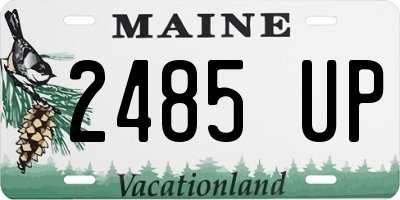 ME license plate 2485UP