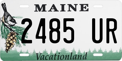 ME license plate 2485UR