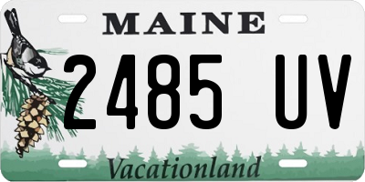 ME license plate 2485UV