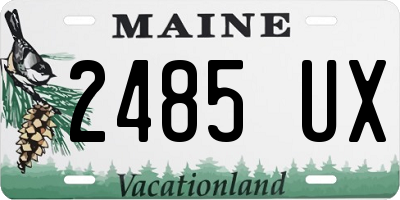 ME license plate 2485UX