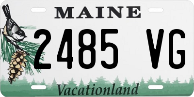 ME license plate 2485VG