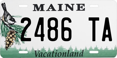 ME license plate 2486TA