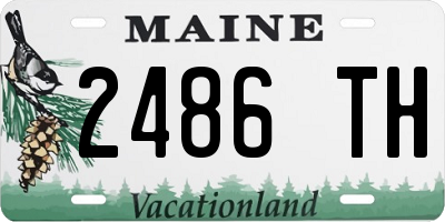 ME license plate 2486TH