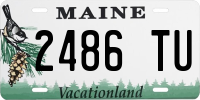 ME license plate 2486TU