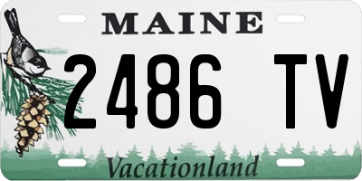 ME license plate 2486TV