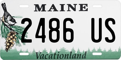 ME license plate 2486US