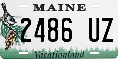 ME license plate 2486UZ