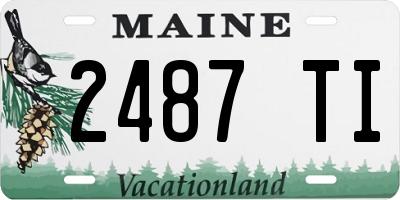 ME license plate 2487TI