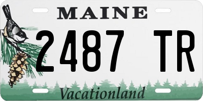 ME license plate 2487TR