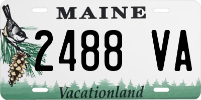 ME license plate 2488VA