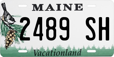 ME license plate 2489SH