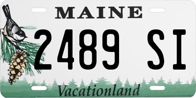 ME license plate 2489SI