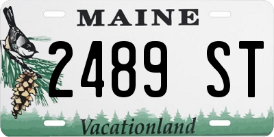 ME license plate 2489ST