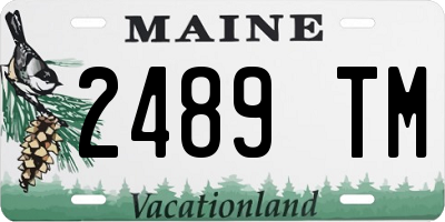 ME license plate 2489TM