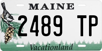ME license plate 2489TP