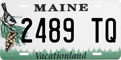 ME license plate 2489TQ