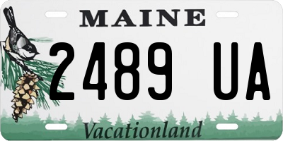 ME license plate 2489UA