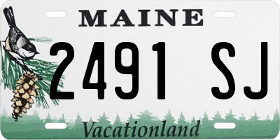 ME license plate 2491SJ